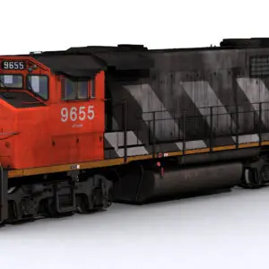 orange and black engine