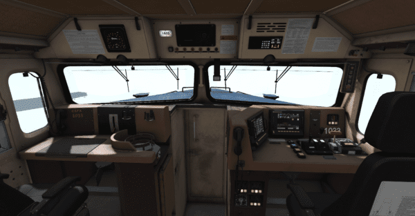 cockpit front view