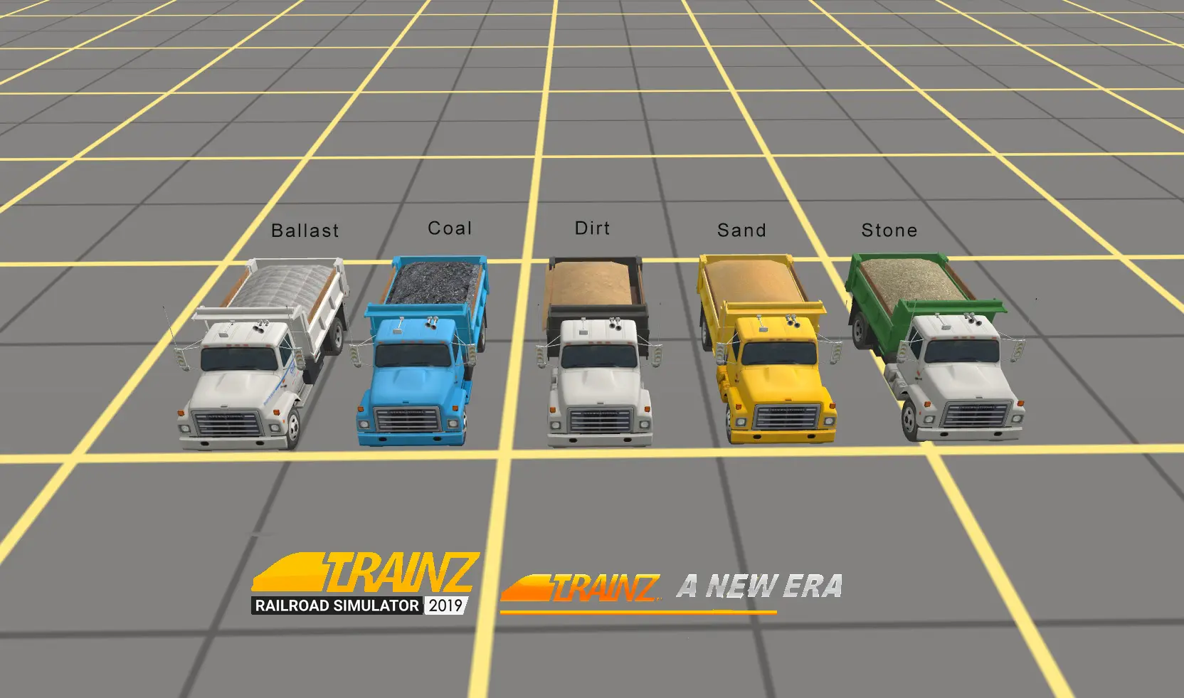 colourful cargo trucks