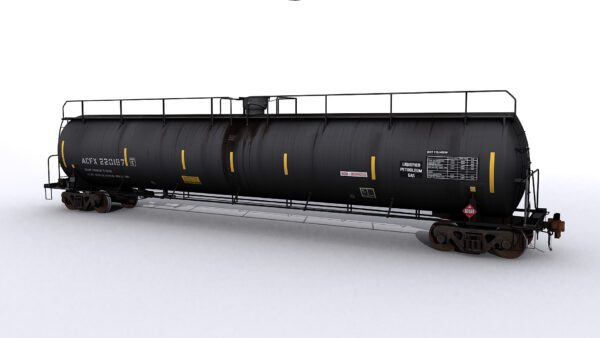 black oil tanker