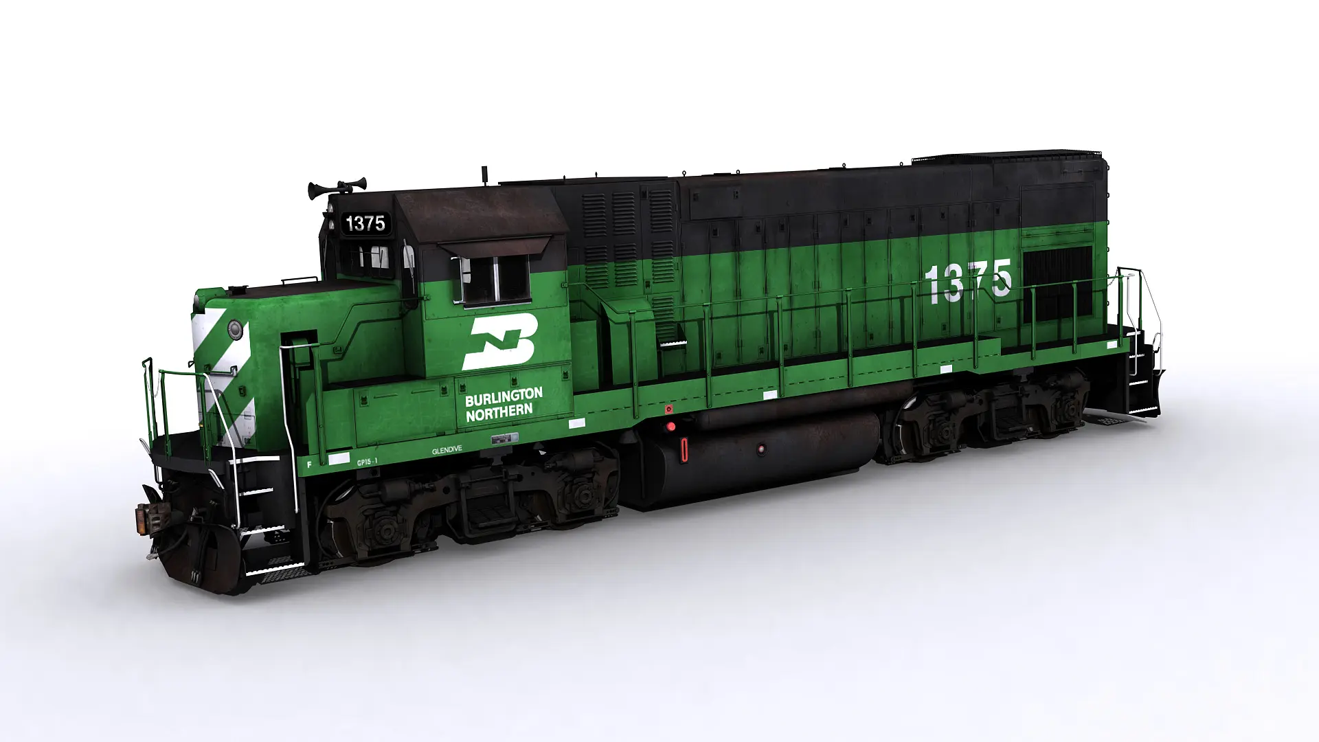 Bn zero one a green powerful rail engine