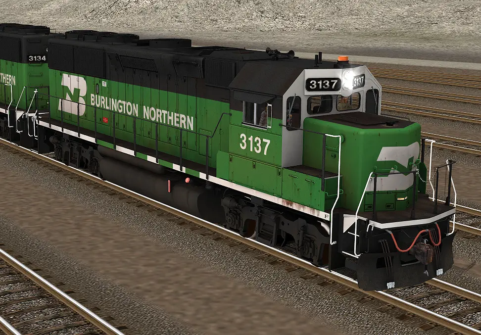 Burlington northern, a powwrful rail engine