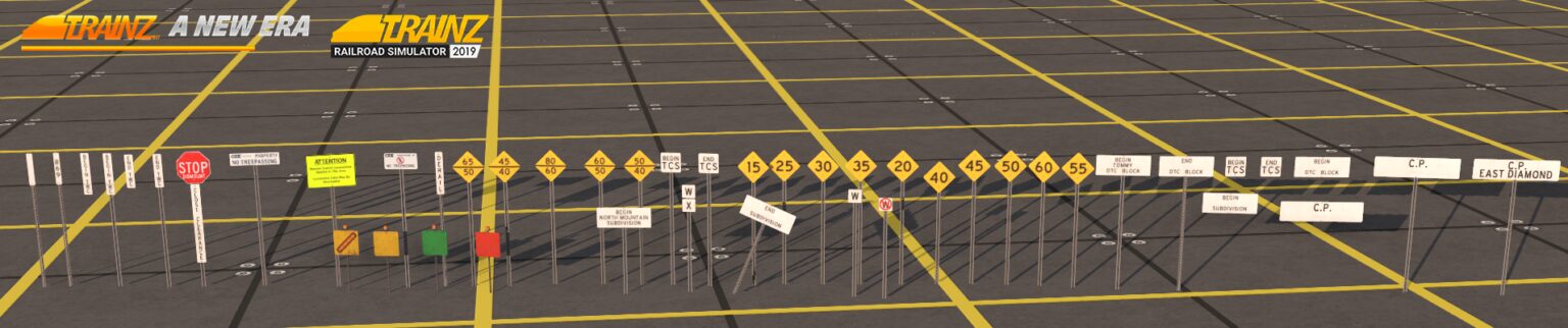 CSX Trackside Signs Pack - Virtual Railroad Mods