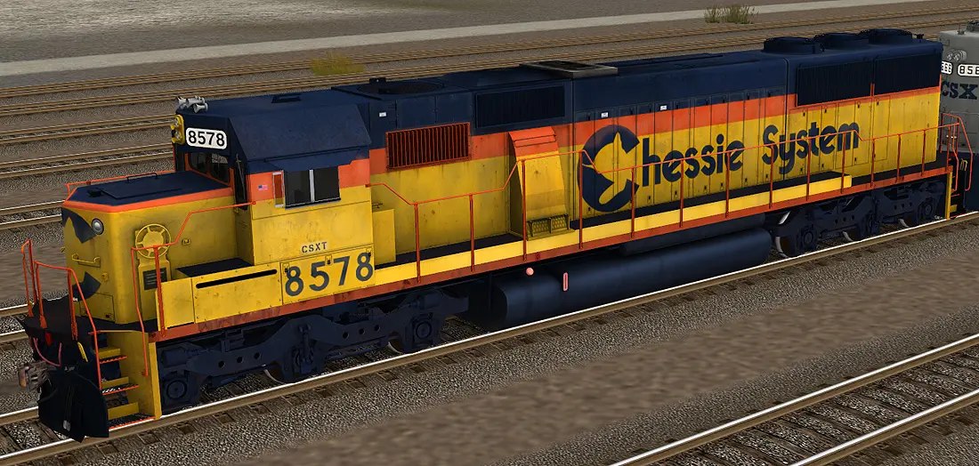 CSX G AND B and O PATCHED SD50 EMD Locomotive Image