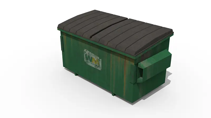 green cargo box