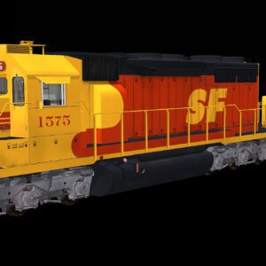 ATSF KODACHROME WITH SLUGS SD39 EMD Locomotive Image