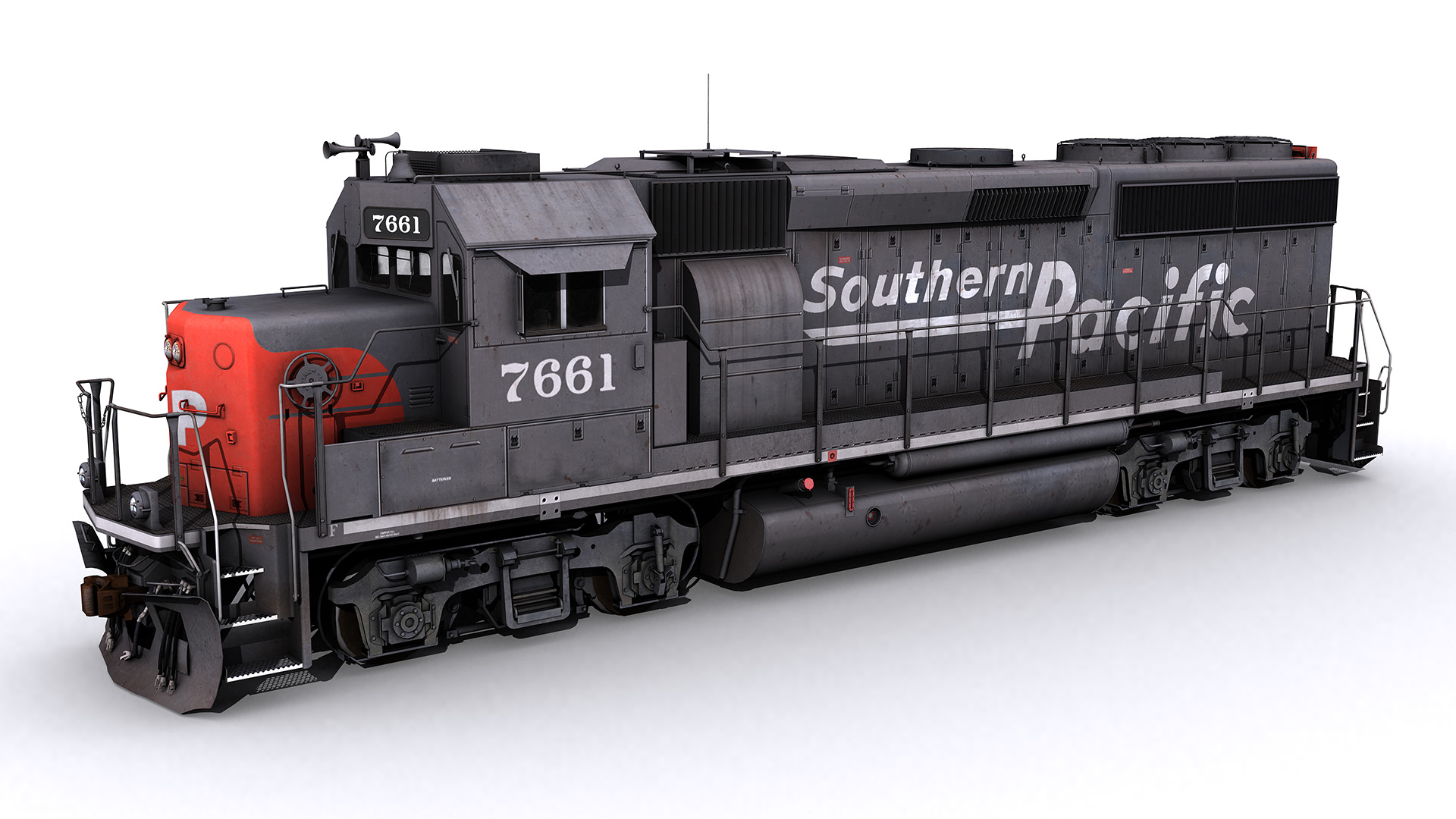 A southern Pacific rail engine