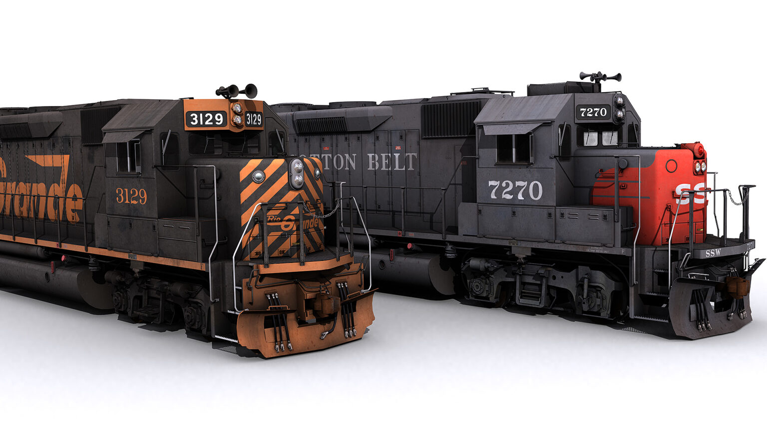 SSW and DRGW GP40-2 Phase III - Virtual Railroad Mods
