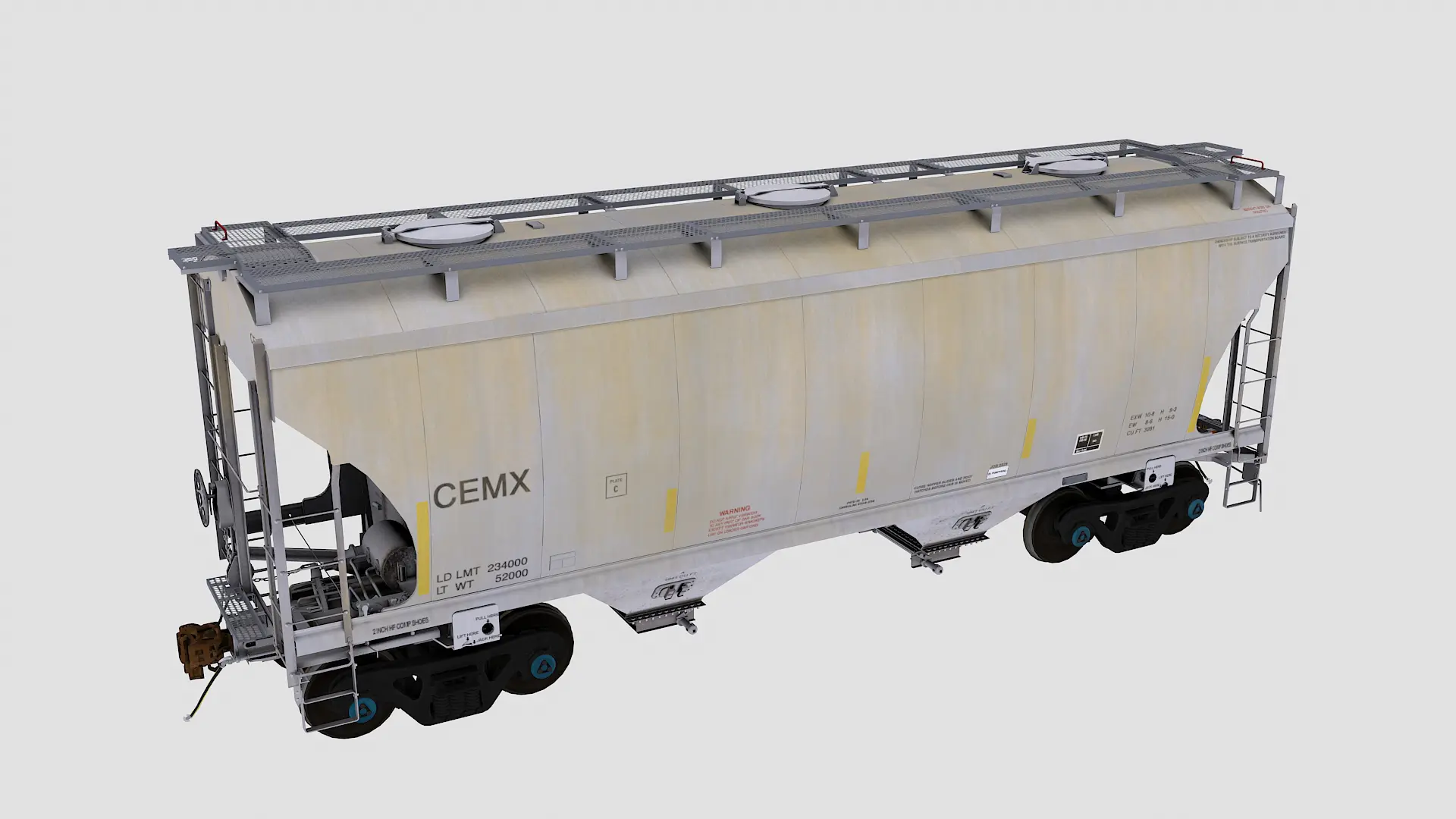Cemx two bay covered hopper