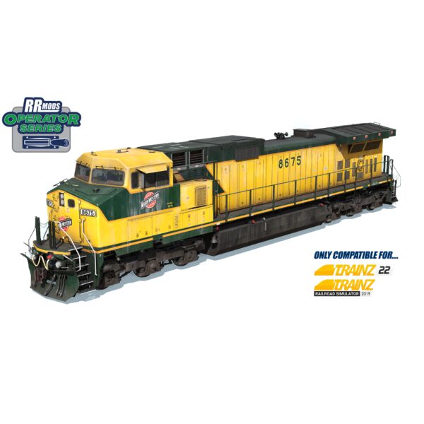 Bnz one, a yellow rail engine texture