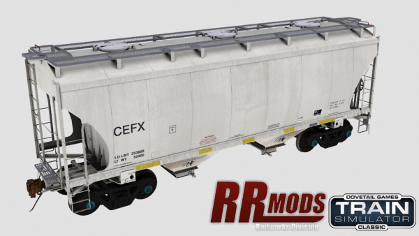 CEFX Trinity 2-Bay Covered Hopper Railworks