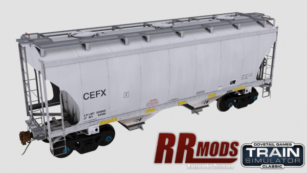 CEFX Trinity 2-Bay Covered Hopper Railworks