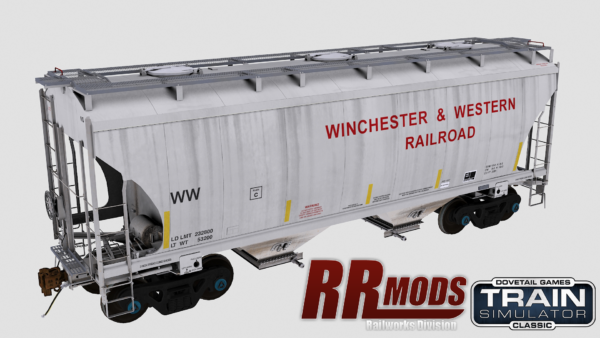 WW Trinity 2-Bay Covered Hopper Railworks