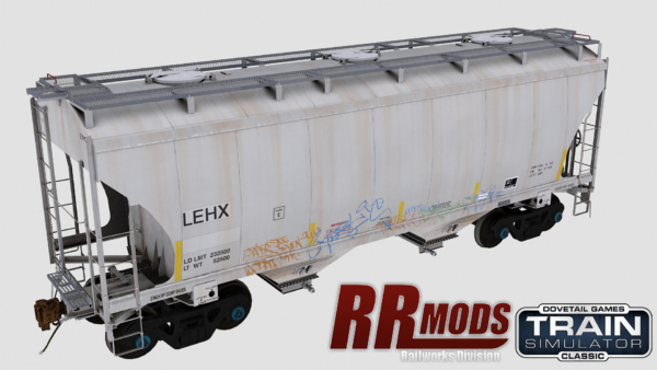 LEHX Trinity 2-Bay Covered Hopper Railworks