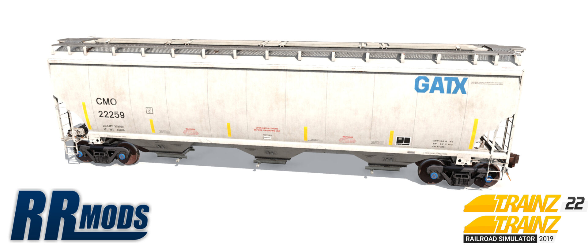 CMO 22100-22499 5201cf 3-Bay Covered Hopper