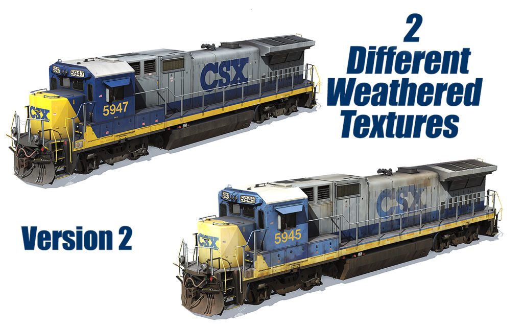 Train Mod Csx CSX B40-8 5930-5949 YN2 Pack (EX-NYSW) - Virtual Railroad Mods