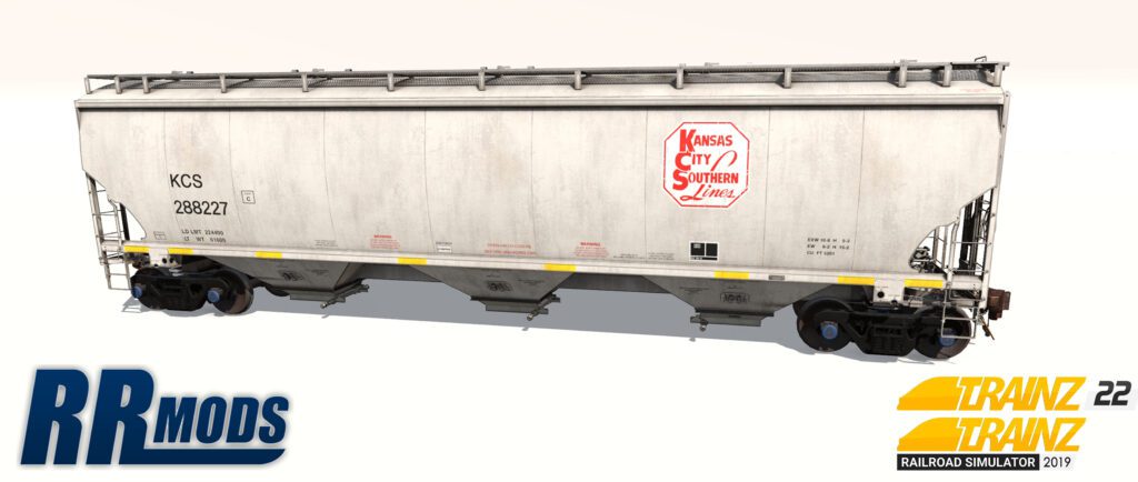 KCS 288015-288564 5201cf 3-Bay Covered Hopper