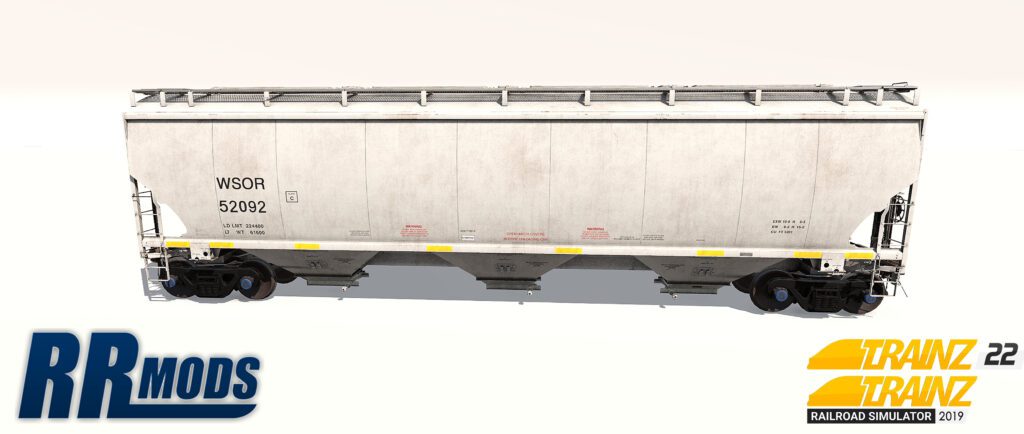 WSOR 52000-52124 5201cf 3-Bay Covered Hopper